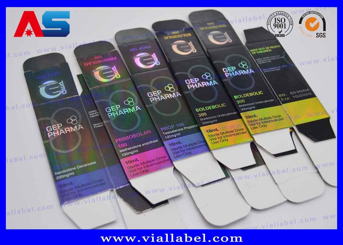 Gep Pharma 10 ml ถังแก้ว 300 กรัม กระดาษ พิมพ์กล่องบรรจุกล่องสร้างร่างกาย