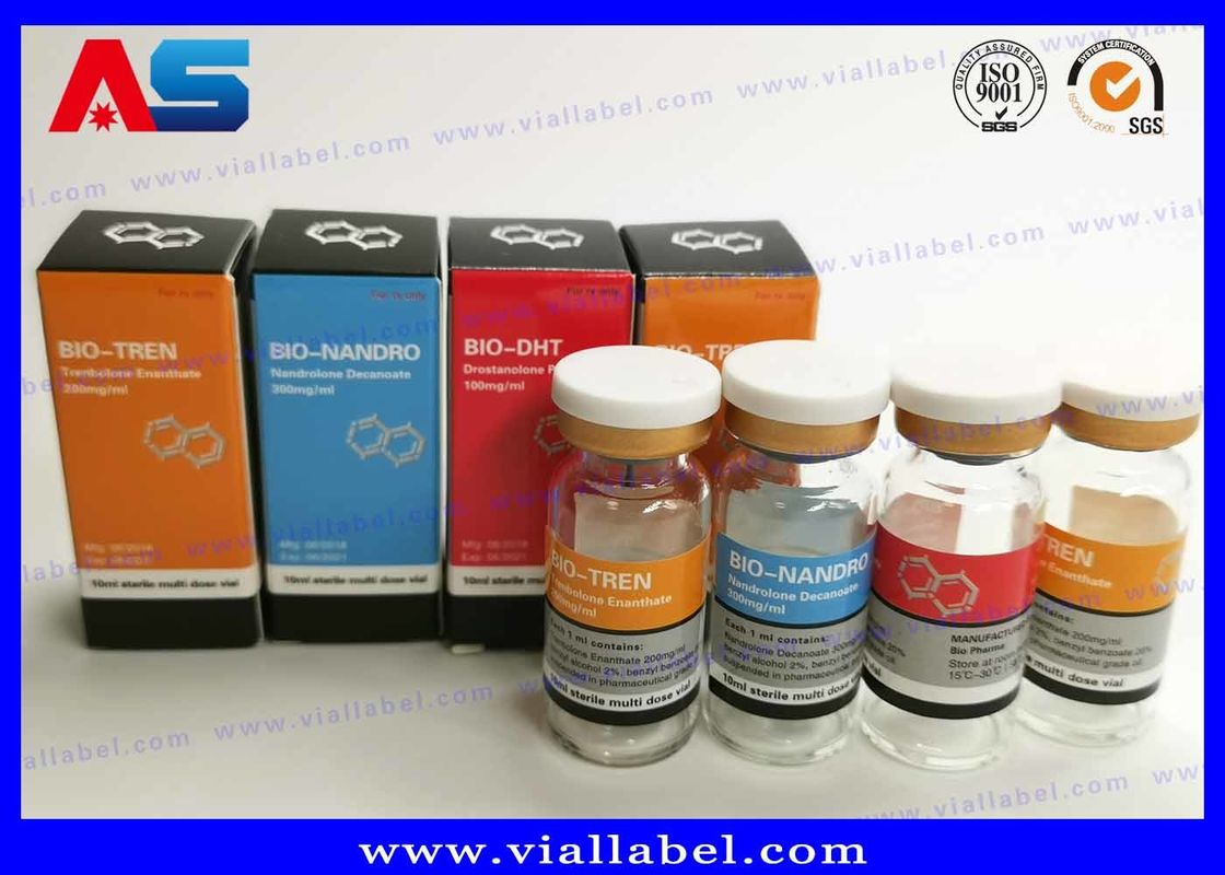 ฉลากขวดยา Cypionate เพาะกาย 25x60 มม. ได้รับการรับรองมาตรฐาน ISO สำหรับขวดขนาด 10 มล