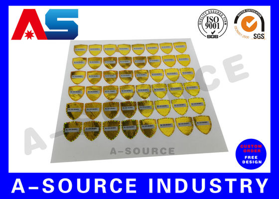 สติกเกอร์โฮโลแกรม Custom Security Anti Counterfeiting Custom พร้อมหมายเลขลำดับ / การซ้อนทับรอยขีดข่วน