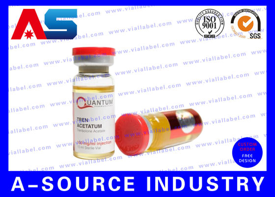 เซรั่มฉลากขวด 10 มล. ออกแบบบรรจุภัณฑ์ยาสำหรับขวดเทสโทสเตอโรน Propionate แบบปราศจากเชื้อ