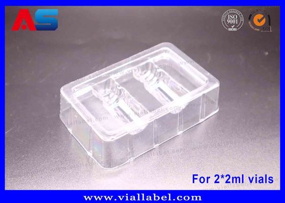 ถาดพลาสติกสำหรับบรรจุยา peptides / Hcg ขนาด 2 มล. แบบแผง ขนาดความหนา 50um แบบใส