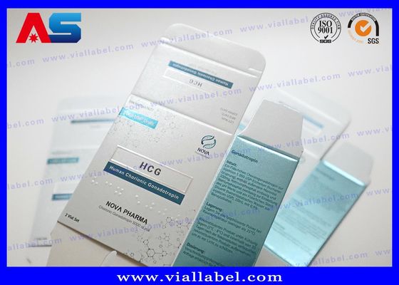 กล่องกระดาษบรรจุเปปไทด์คุณภาพสูง 3 มล. สำหรับขวดยา 2 ขวด ขนาด 3 มล. ออกแบบฟรี ขั้นต่ำ 500 ชุด