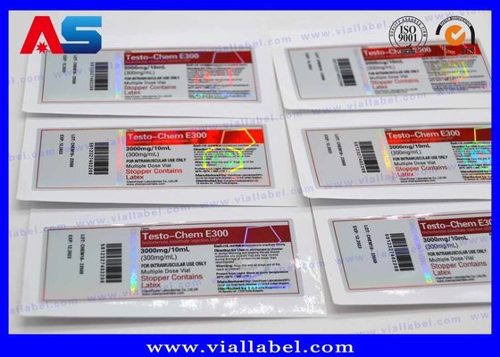 ฉลากขวดเปปไทด์ Propionate เคลือบเงาและกล่องสีที่กำหนดเองสำหรับขวดเปปไทด์ทางเภสัชกรรม