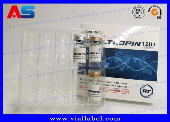 Custom Pharmaceutical HCG Hcg Vials Paper Packaging Box กล่องบรรจุยา